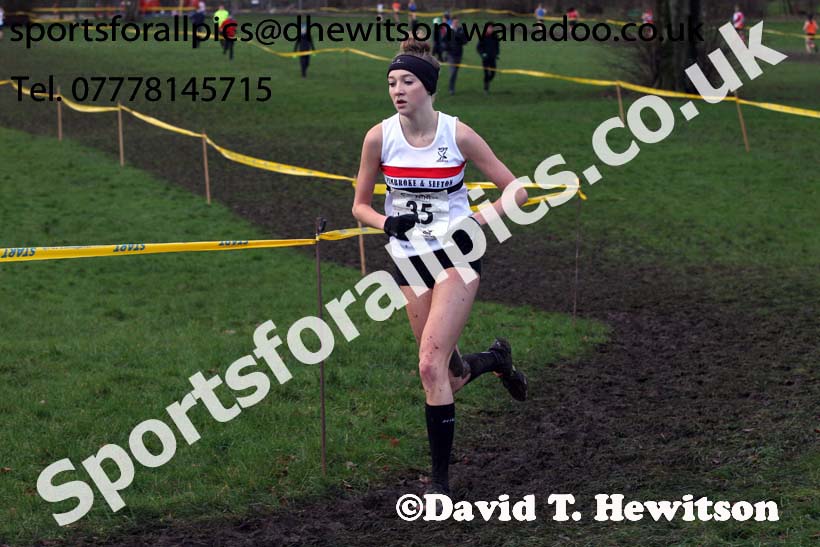 Womens under-20 Northern Cross Country Champs., Witton Park, Blackburn. Photo: David T. Hewitson/Sports for All Pics